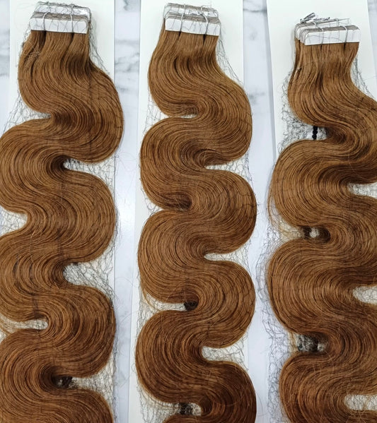 Adhesivos Rubio Dorado Ondulado