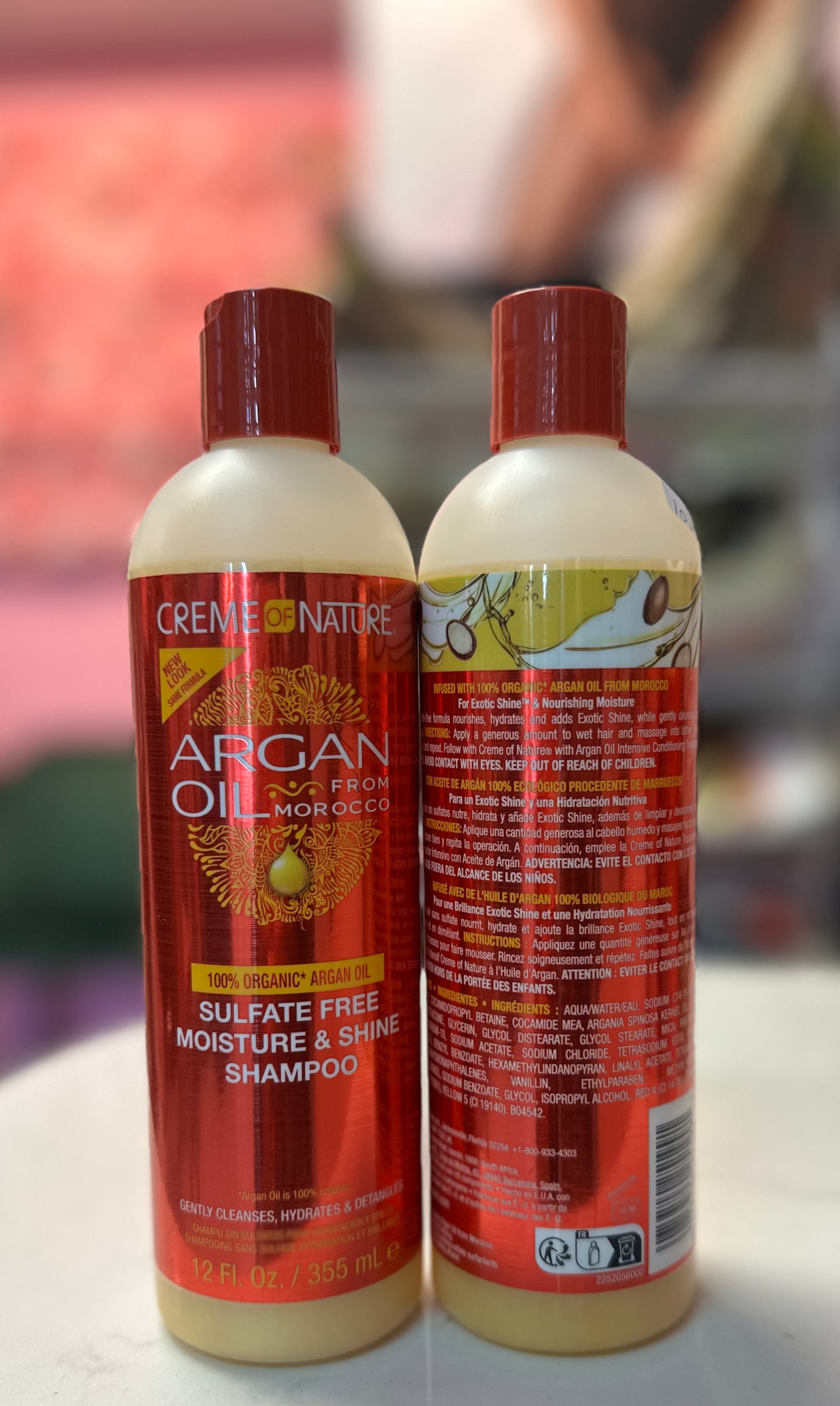 Creme Of Nature Argan Oil Champú Hidratante & Shine