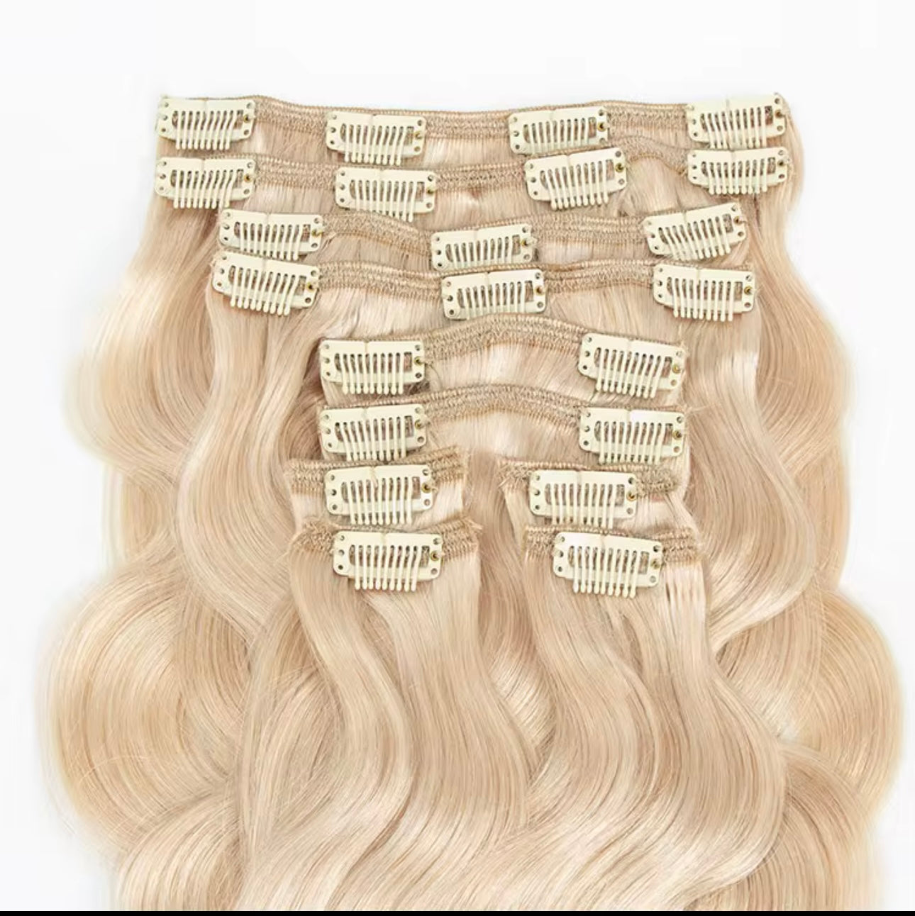 Clips rubio Ondulado