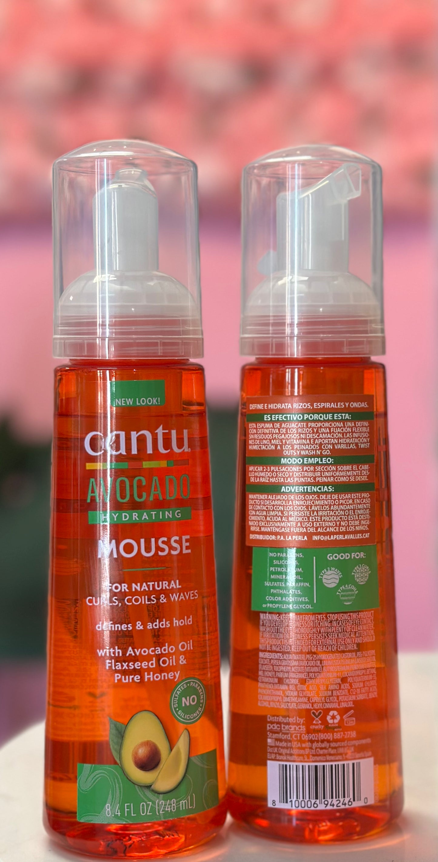 Cantu Espuma Hidratante Aguacate Rizos Cantu Mousse